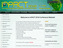 Tablet Screenshot of inpact-psychologyconference.org